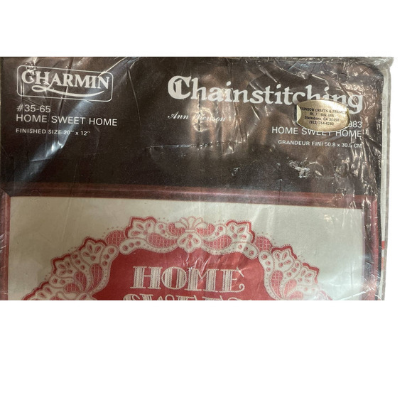 Charmin Chainstitching "Home Sweet Home" Unopened In Original Packaging NEW - Picture 4 of 4